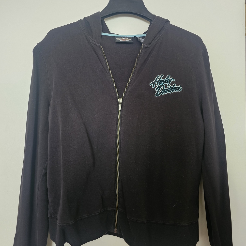 Harley-Davidson Women's Black Zip-Up Jacket